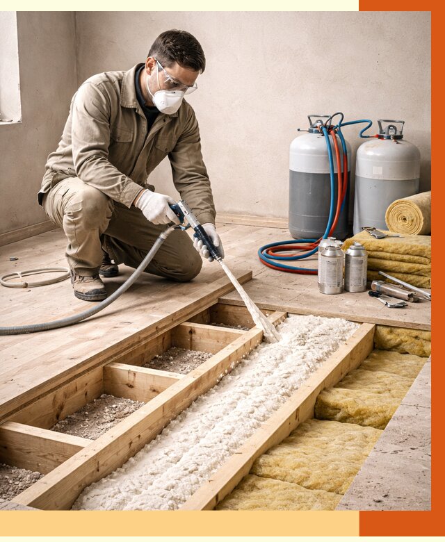 Заполнение полостей межэтажного перекрытия в Сасове от 4244 руб. | ТепломастерСсв